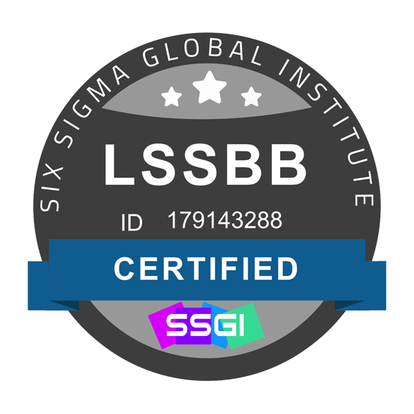 Black Belt Six Sigma Certified